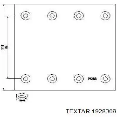 Колодки гальмові задні, барабанні Textar 1928309 ціна, від 84.50 USD