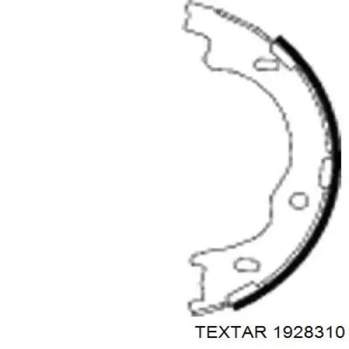 Гальма робочі задні ножні і гальмівні барабани Textar 1928310