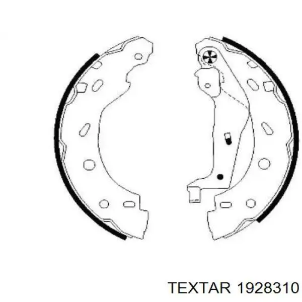 Купити 1928310 Textar Колодки гальмові задні, барабанні