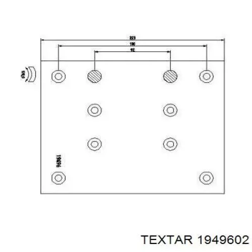 Клепка накладки барабанних колодок Textar 1949602 ціна, від 11.87 USD