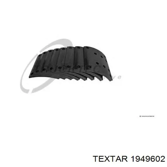 Купити 1949602 Textar Клепка накладки барабанних колодок