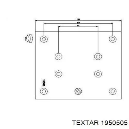Накладка гальмівна передня (TRUCK) Textar 1950505 ціна, від 231.35 USD