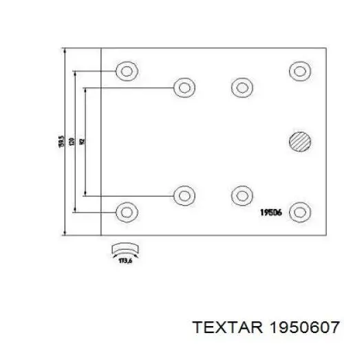 RL203310A8 Fomar Roulunds Накладка гальмівна передня (TRUCK)