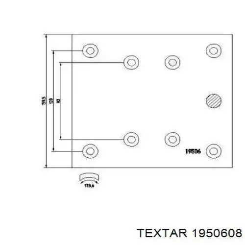 Купити 1950604 Textar Накладка гальмівна передня (TRUCK)