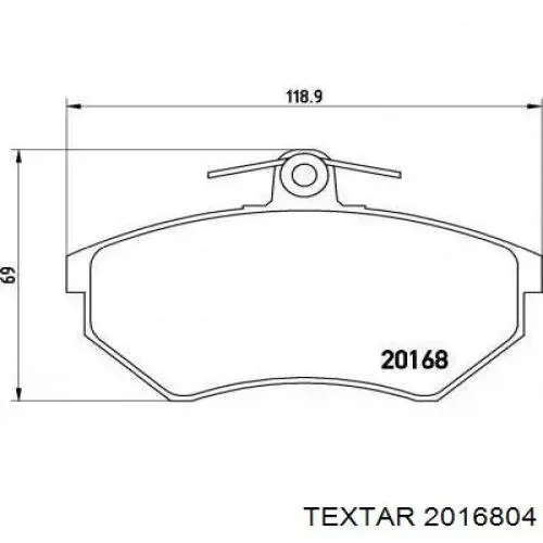 Гальмівні колодки Textar 2016804 ціна, від 17.62 USD
