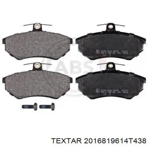 Передні тормозні колодки 2016819614T438 Textar