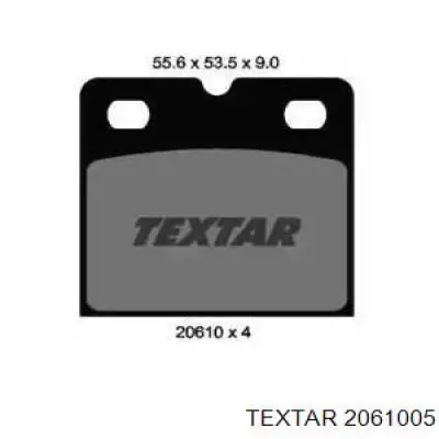 Задні гальмівні колодки Textar 2061005 ціна, від 17.38 USD