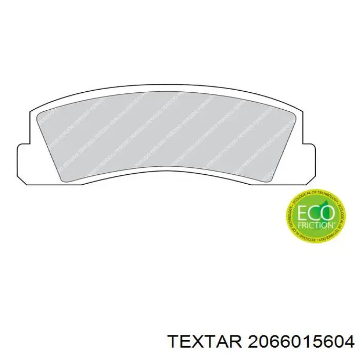 Купити 2066015604 Textar Колодки гальмівні передні, дискові