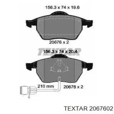 Тормозні колодки Textar 2067602