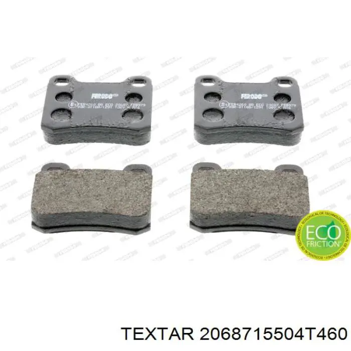 Задні гальмівні колодки Textar 2068715504T460 ціна, від 12.49 USD
