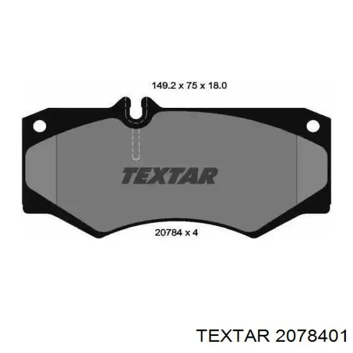 Купити 2078401 Textar Задні колодки