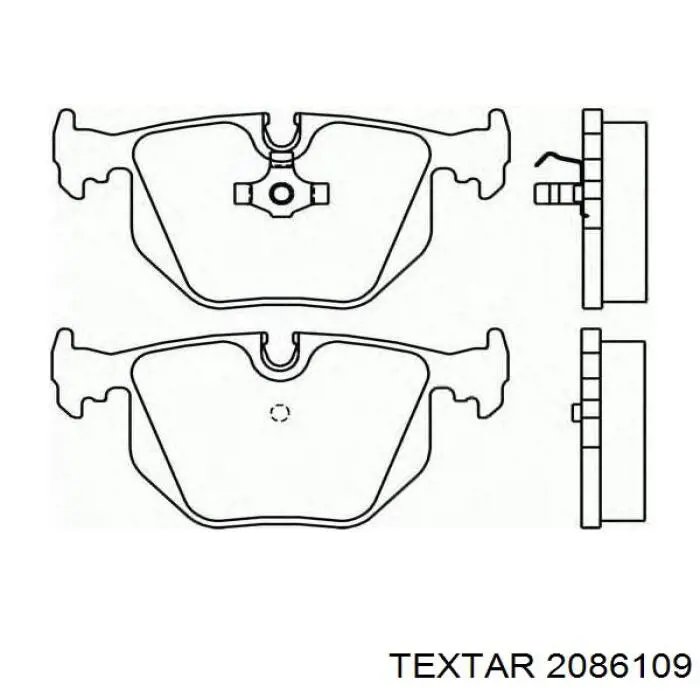Купити 2086109 Textar Колодки гальмівні передні, дискові