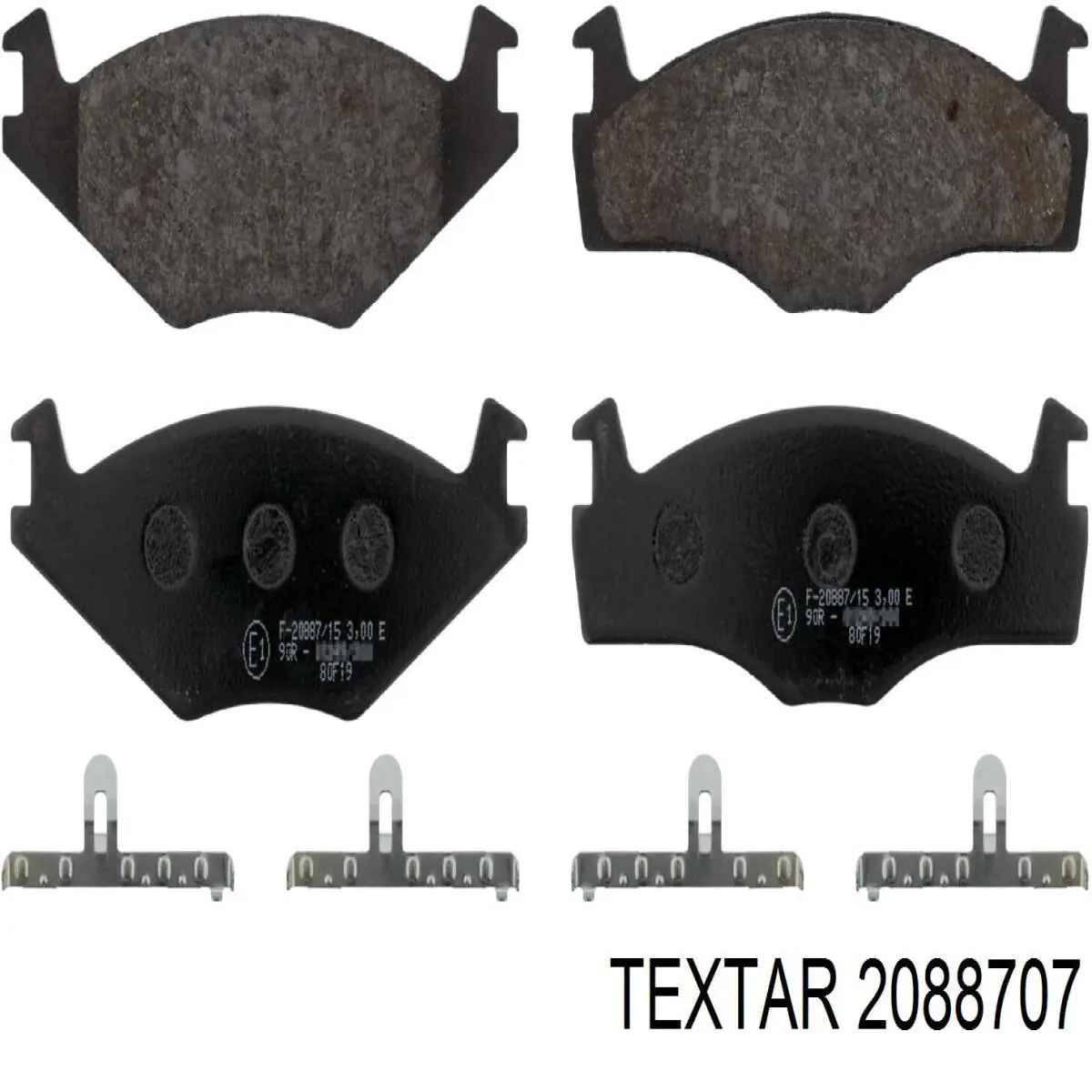 Купити 2088707 Textar Колодки гальмівні передні, дискові