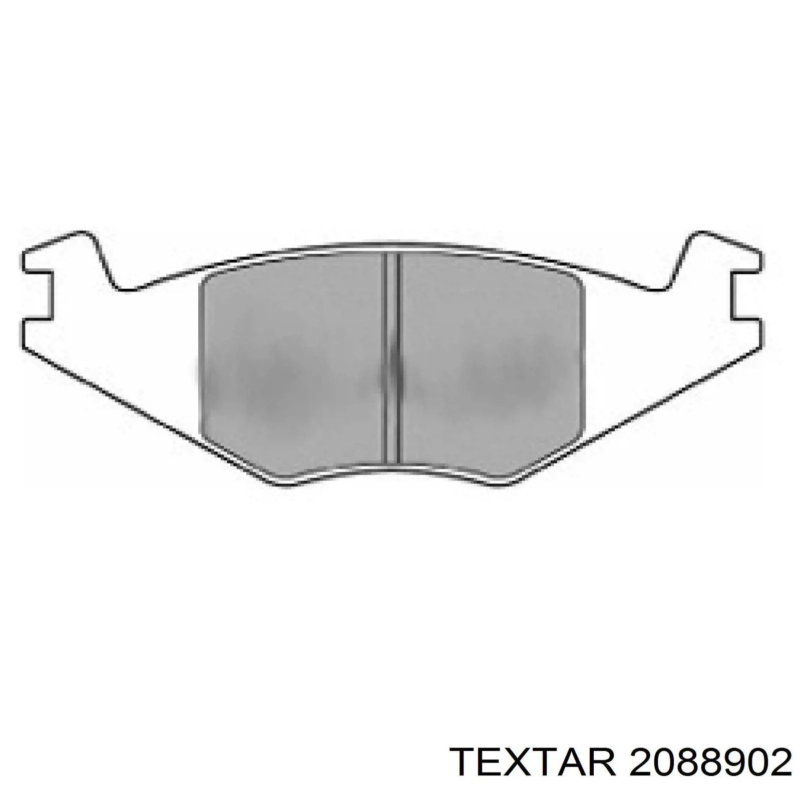 Купити 2088902 Textar Колодки гальмівні передні, дискові