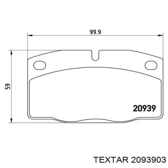 Гальмівні колодки Textar 2093903 ціна, від 9.67 USD