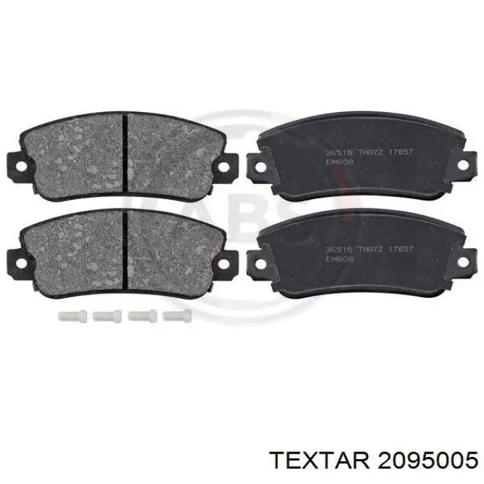 Передні тормозні колодки 2095005 Textar