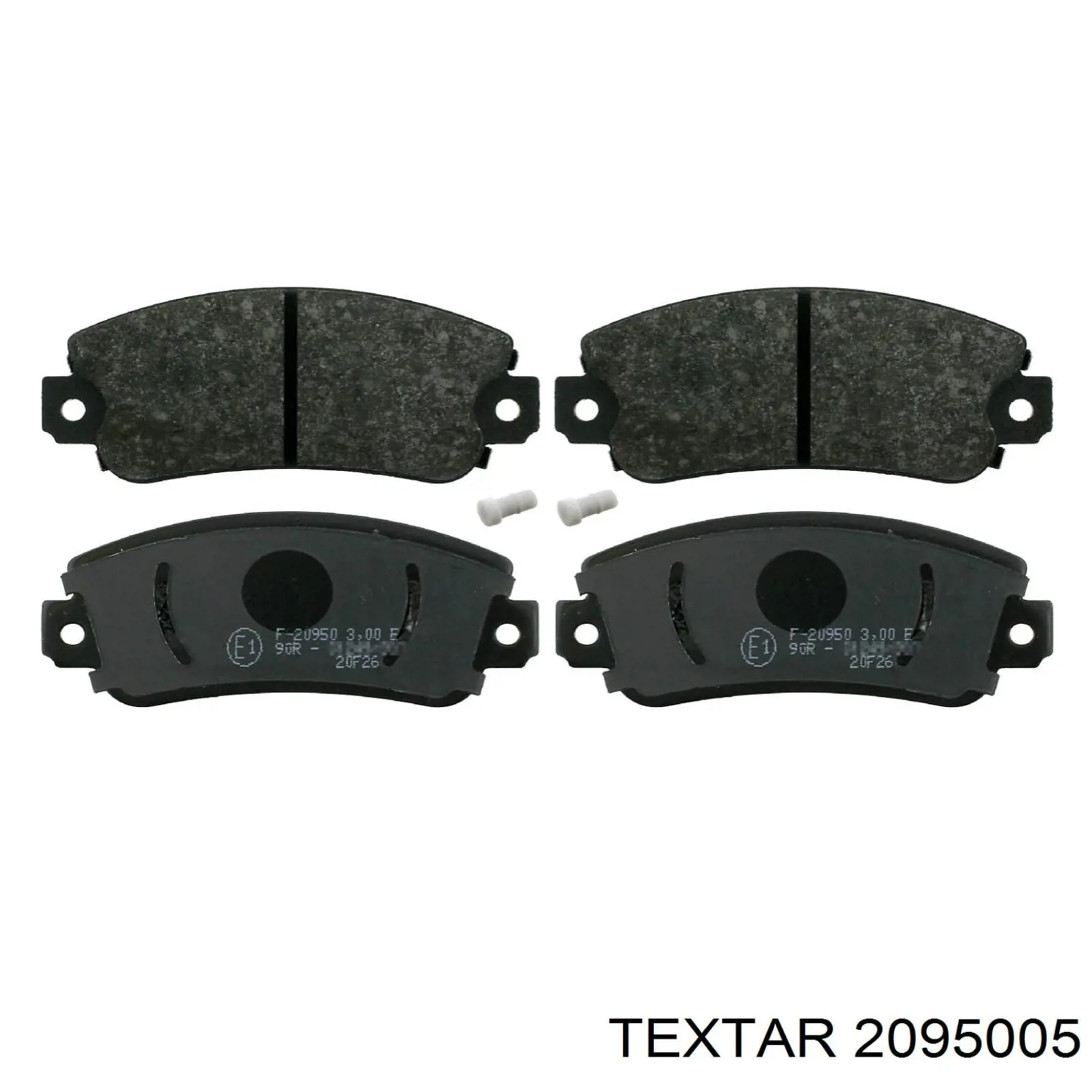 Купити 2095005 Textar Колодки гальмівні передні, дискові