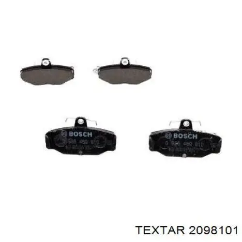 2098101 Textar колодки гальмові задні, дискові