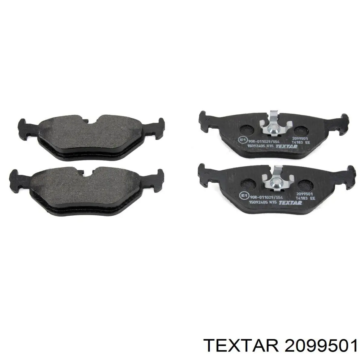Задні гальмівні колодки Textar 2099501 ціна, від 14.48 USD