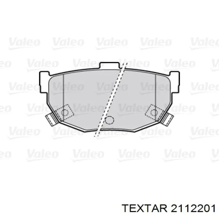 Колодки гальмові задні, дискові 2112201 Textar