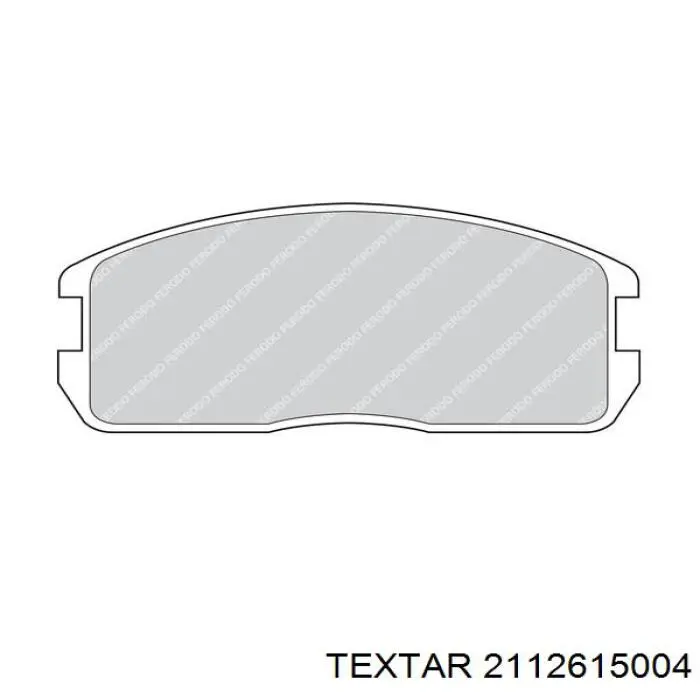 2112615004 Textar колодки гальмівні передні, дискові