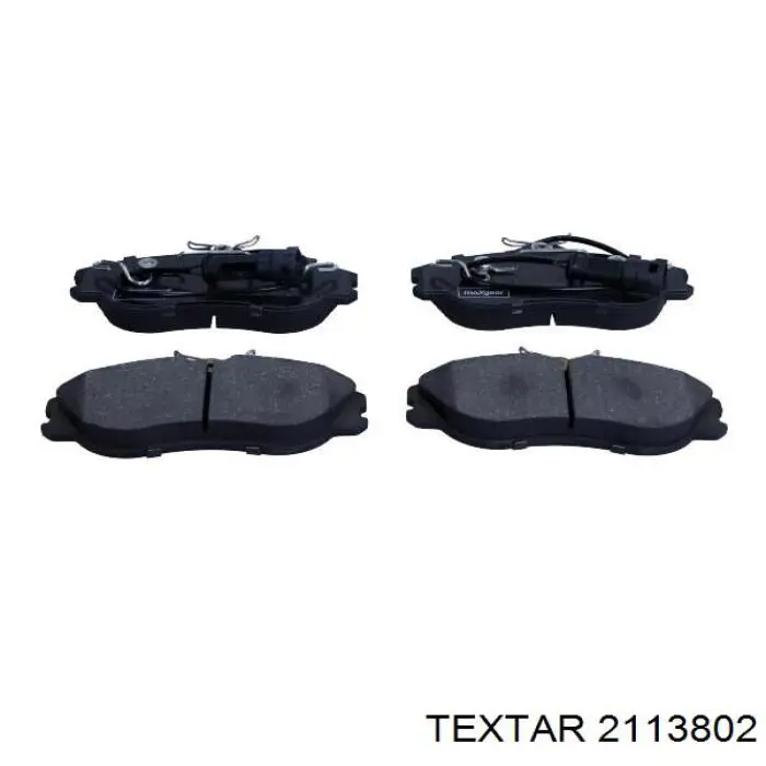 2113802 Textar колодки гальмівні передні, дискові