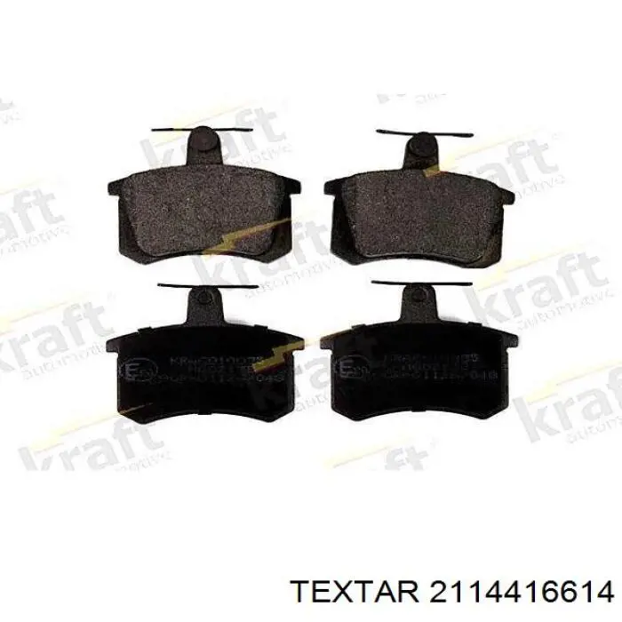 Задні гальмівні колодки 2114416614 Textar