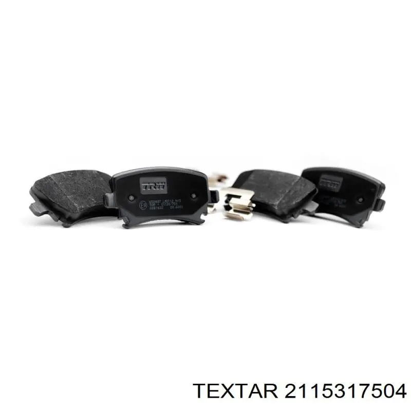 2115317504 Textar Передні гальмівні колодки