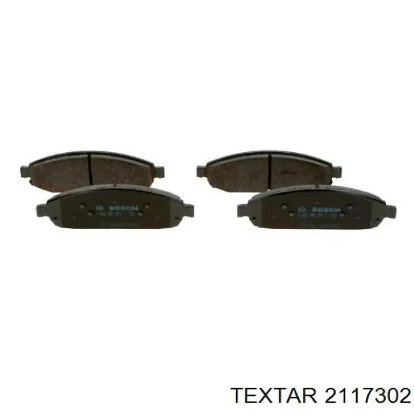 2117302 Textar Передні гальмівні колодки