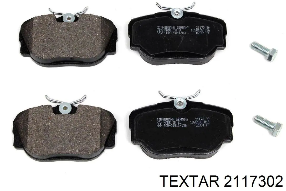 Гальмівні колодки Textar 2117302 ціна, від 17.71 USD