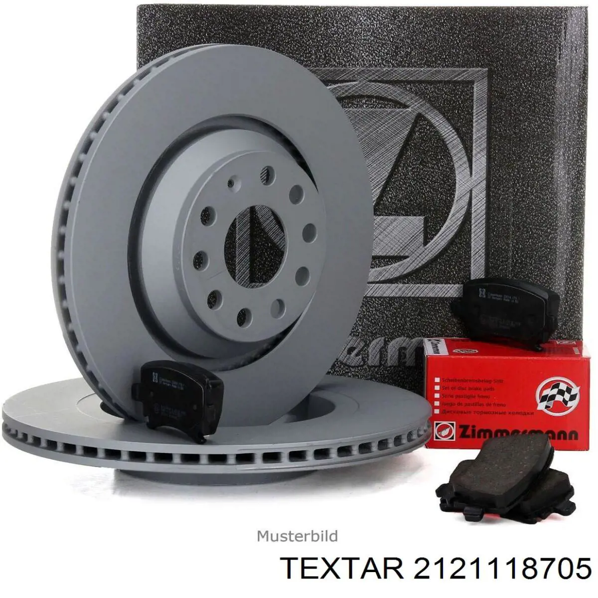2121118705 Textar колодки гальмівні передні, дискові