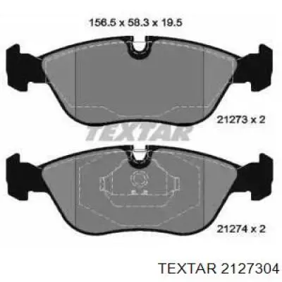 Колодки гальмівні передні, дискові 2127304 Textar