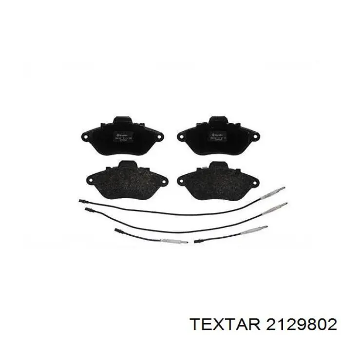 2129802 Textar колодки гальмівні передні, дискові