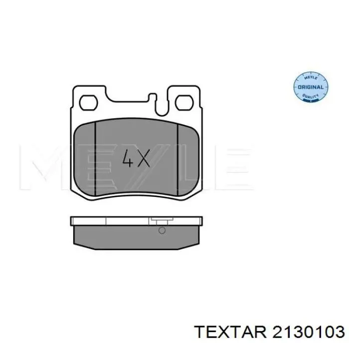 Задні гальмівні колодки Textar 2130103 ціна, від 12.74 USD