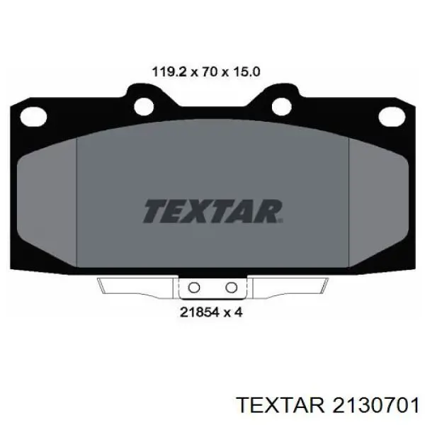 Гальмівні колодки Textar 2130701 ціна, від 24.37 USD
