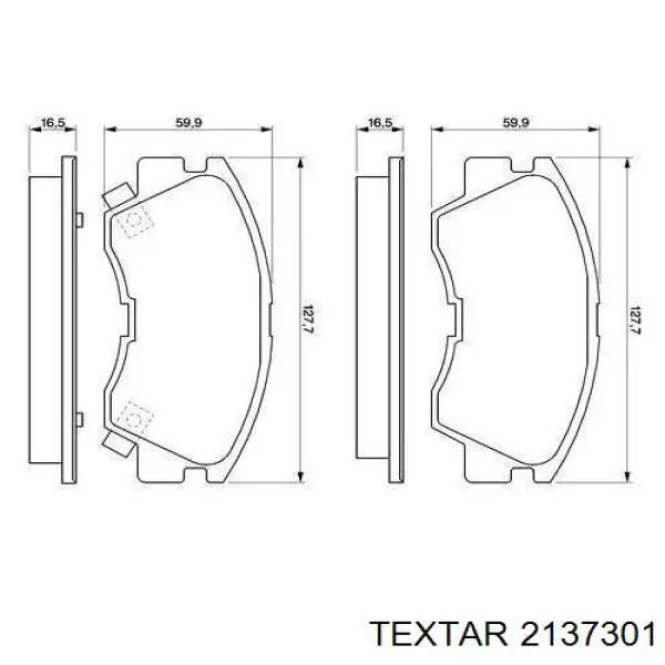 Гальмівні колодки Textar 2137301 ціна, від 13.93 USD