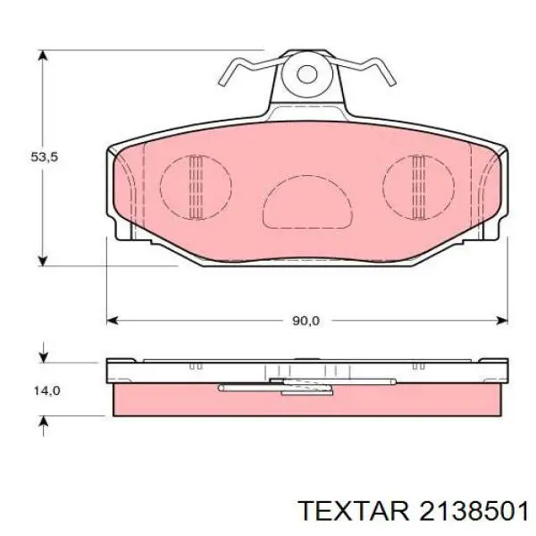 Задні гальмівні колодки Textar 2138501 ціна, від 19.81 USD