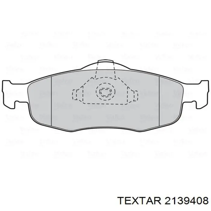 2139408 Textar Передні гальмівні колодки