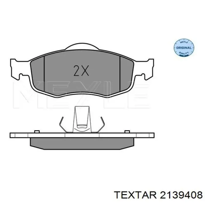 Купити 2139408 Textar Колодки гальмівні передні, дискові