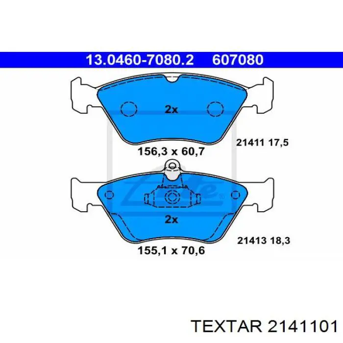 Гальмівні колодки Textar 2141101 ціна, від 15.85 USD