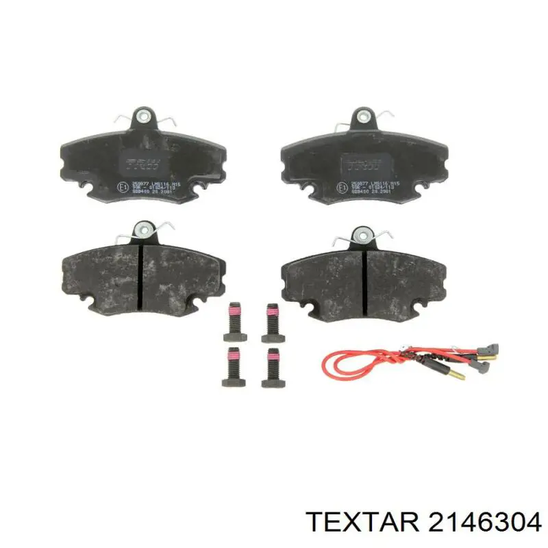 2146304 Textar Передні гальмівні колодки