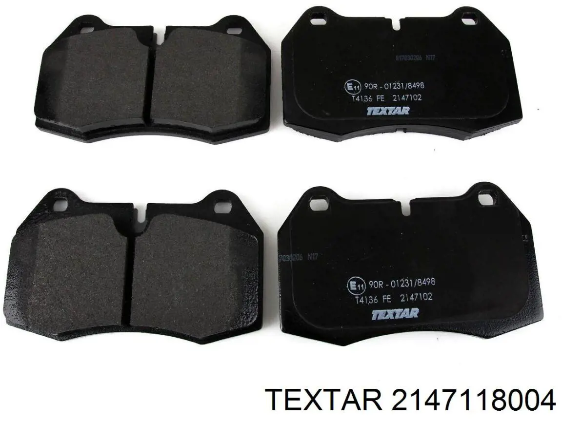 2147118004 Textar Передні гальмівні колодки