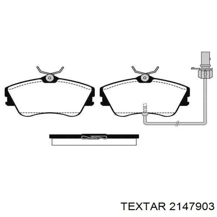 Тормозні колодки Textar 2147903