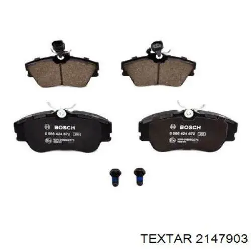 Купити 2147903 Textar Колодки гальмівні передні, дискові