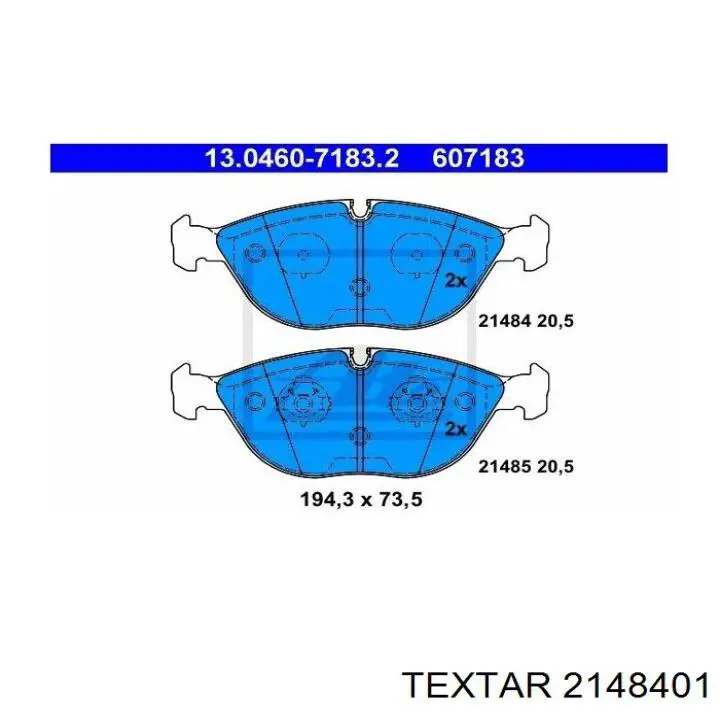 Тормозні колодки Textar 2148401