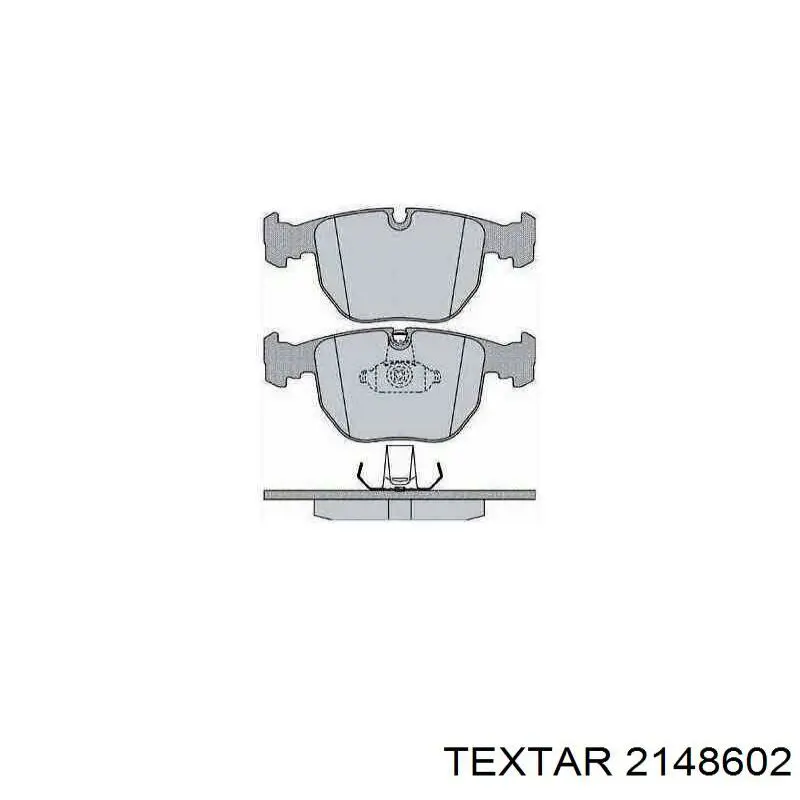 Передні тормозні колодки 2148602 Textar