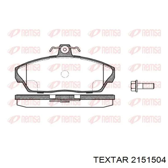 Гальмівні колодки Textar 2151504 ціна, від 31.05 USD