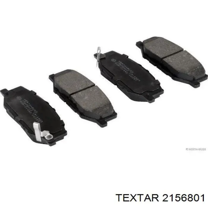 2156801 Textar колодки гальмівні передні, дискові