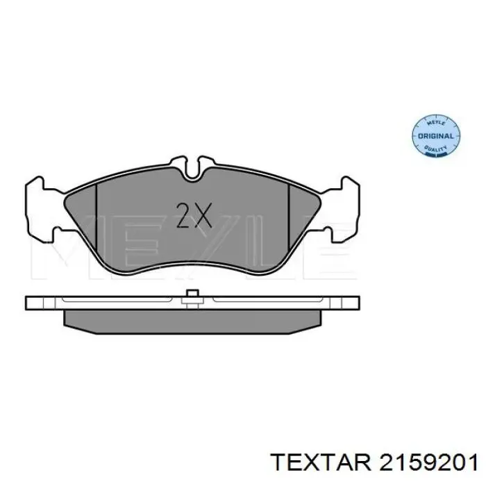 Задні дискові колодки Textar 2159201