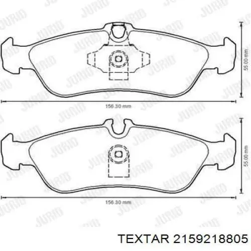 Купити 2159218805 Textar Задні колодки
